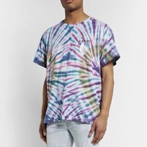 Amiri Tie Dye Rainbow Dove Tee In Multi Size XL